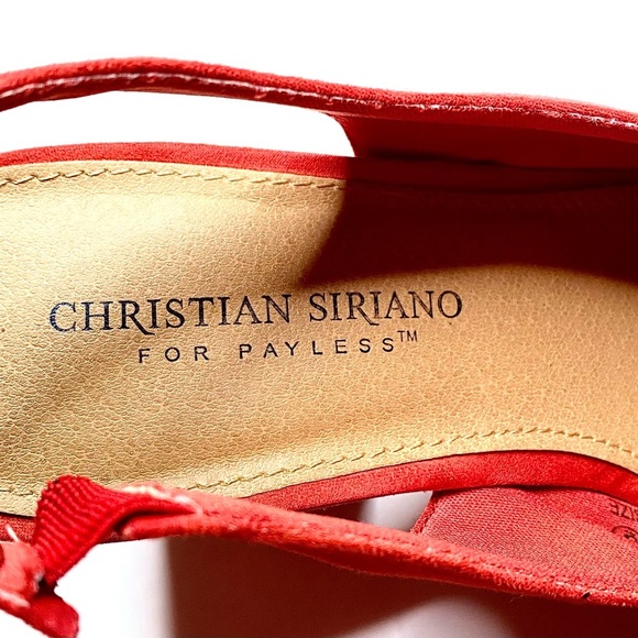 Women’s Christian Siriano Vibrant Dark Orange shoes Textile Top Solid Heel US9 - Picture 4 of 12